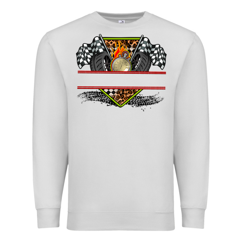 Race Flag And Race Equipment Premium Sweatshirt by AdoDesignShop | Teevron