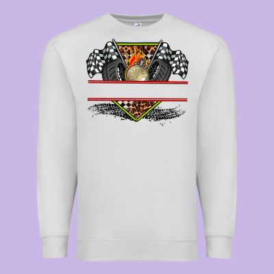Race Flag And Race Equipment Premium Sweatshirt Designed By Adodesignshop