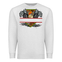Oatmeal Heather race flag and race equipment Premium Sweatshirt - AdoDesignShop