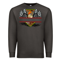 Smoke race flag and race equipment Premium Sweatshirt - AdoDesignShop