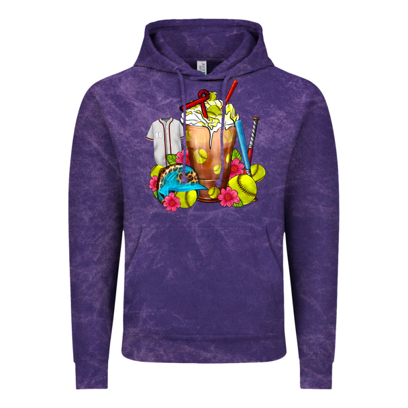 Softball Frappe Coffee Vintage Hoodie by FaDigitalArtStudio | Teevron
