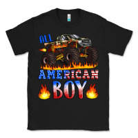 Black all american boy monster truck Classic Tee - Artiststas