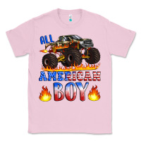 Bubblegum Pink all american boy monster truck Classic Tee - Artiststas