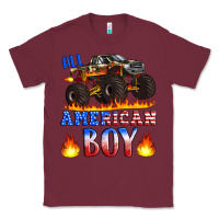 Burgundy all american boy monster truck Classic Tee - Artiststas