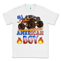 White all american boy monster truck Classic Tee - Artiststas
