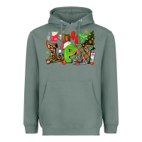 Sage lpn christmas nurse with Heavyweight Hoodie - AdoDesignShop