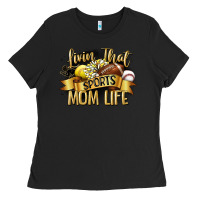 Black livin that sports mom life Ladies Tee - CowGirlArtShop