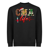 Black christmas certified medical assistant life Heavyweight Sweatshirt - BarkalooDesign