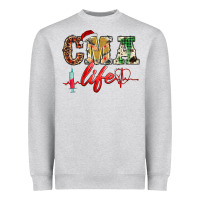 Heather Grey christmas certified medical assistant life Heavyweight Sweatshirt - BarkalooDesign