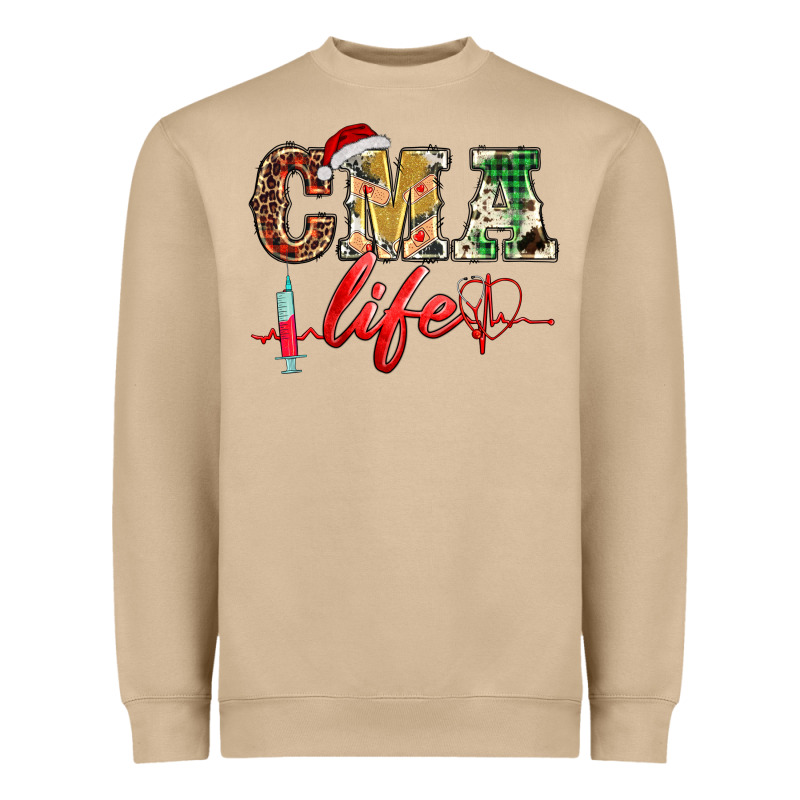 Christmas Certified Medical Assistant Life Heavyweight Sweatshirt by BarkalooDesign | Teevron