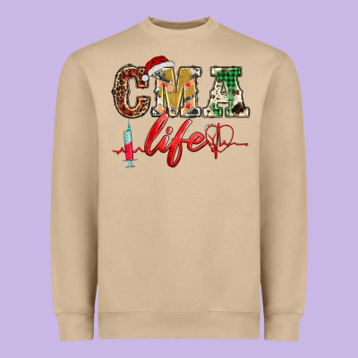 Christmas Certified Medical Assistant Life Heavyweight Sweatshirt Designed By Barkaloodesign