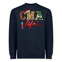 Navy christmas certified medical assistant life Heavyweight Sweatshirt - BarkalooDesign