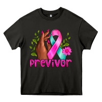 Asphalt Previvor Breast Cancer Heavy Core Tee - NancyCooperArtShop