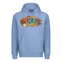 Colony Blue basketball vibes Premium Hoodie - CowhideDigitalArt