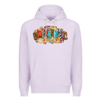 Lilac basketball vibes Premium Hoodie - CowhideDigitalArt