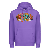 Purple basketball vibes Premium Hoodie - CowhideDigitalArt