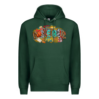 Sports Green basketball vibes Premium Hoodie - CowhideDigitalArt