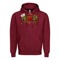 Burgundy cinco de mayo nurse Zipper Hoodie - BarkalooDesign