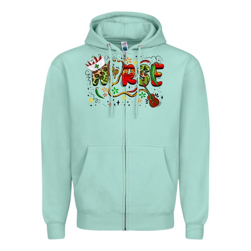 Cinco De Mayo Nurse Zipper Hoodie by BarkalooDesign | Teevron