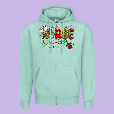 Cinco De Mayo Nurse Zipper Hoodie Designed By Barkaloodesign