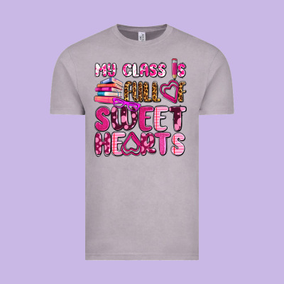 My Class Is Full Of Sweet Hearts Olivia Vintage Tee Designed By Oliviacreatesart