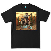 Black Rodeo Cowboy bullfighter western 20oz skinny Premium Tee - HowdyJamesFarm