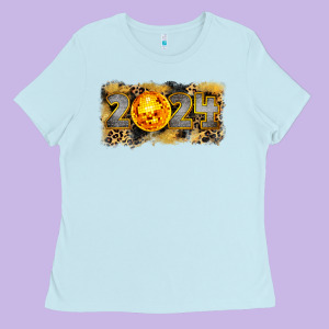 2024 New Year Ladies Tee Designed By Cowgirlartshop