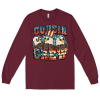 Burgundy Cousin crew Long Sleeve Tee - FaDigitalArtStudio