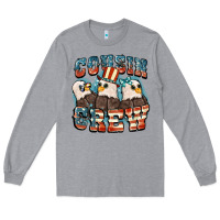 Heather Grey Cousin crew Long Sleeve Tee - FaDigitalArtStudio