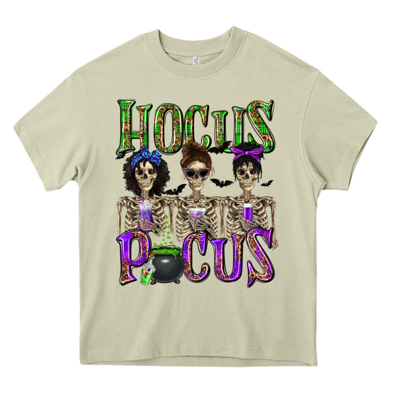 Hocus Pocus With Skeletons Heavy Core Tee by texasbilliewilder | Teevron