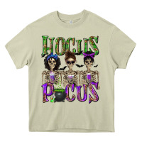 Mossy Hocus Pocus with Skeletons Heavy Core Tee - texasbilliewilder