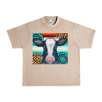 French Oak Cow Tumbler Urban Heavy Tee - CowCowDesign