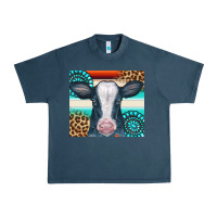 Midnight Navy Cow Tumbler Urban Heavy Tee - CowCowDesign