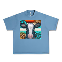 Pebble Blue Cow Tumbler Urban Heavy Tee - CowCowDesign