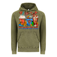 Vintage Olive It's Game Day Y'all Basketball Coffee Cups Vintage Hoodie - FaDigitalArtStudio