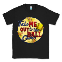 Black take me out to the ball game softball Classic Tee - CowGirlArtShop