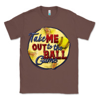 Chestnut take me out to the ball game softball Classic Tee - CowGirlArtShop