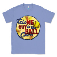 Colony Blue take me out to the ball game softball Classic Tee - CowGirlArtShop