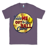 Lavender take me out to the ball game softball Classic Tee - CowGirlArtShop