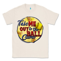 Natural take me out to the ball game softball Classic Tee - CowGirlArtShop