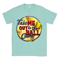 Seafoam take me out to the ball game softball Classic Tee - CowGirlArtShop