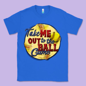 Take Me Out To The Ball Game Softball Classic Tee Designed By Cowgirlartshop