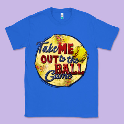 Take Me Out To The Ball Game Softball Classic Tee Designed By Cowgirlartshop