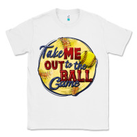 White take me out to the ball game softball Classic Tee - CowGirlArtShop