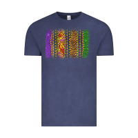 Vintage Denim mardi gras brushstroke Vintage Tee - OliviaCreatesArt