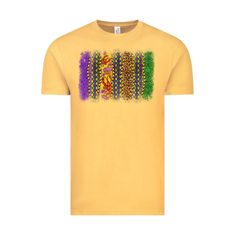 Mardi Gras Brushstroke Vintage Tee by OliviaCreatesArt | Teevron
