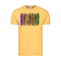 Vintage Mustard mardi gras brushstroke Vintage Tee - OliviaCreatesArt