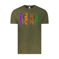 Vintage Olive mardi gras brushstroke Vintage Tee - OliviaCreatesArt