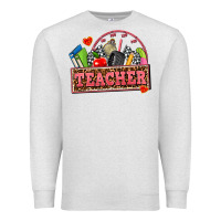 Oatmeal Heather race teacher Premium Sweatshirt - AdoDesignShop