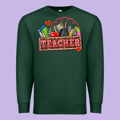 Race Teacher Premium Sweatshirt Designed By Adodesignshop